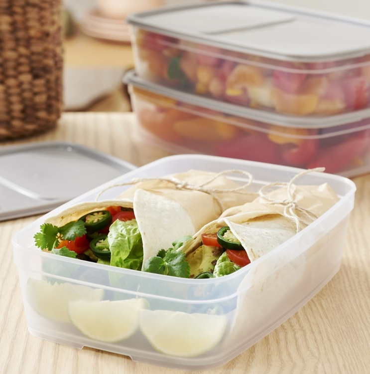 Food storage, 1,6 L, SMARTSTORE SUSTAIN, Transparent / Earl grey in the group Storage / Kitchen storage / Food containers / Plastic at SmartaSaker.se (42155)