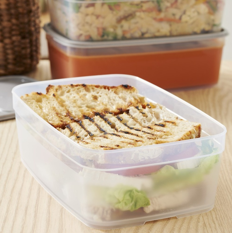 Food storage, 2,2 L, SMARTSTORE SUSTAIN, Transparent / Earl grey in the group Storage / Kitchen storage / Food containers / Plastic at SmartaSaker.se (42158)