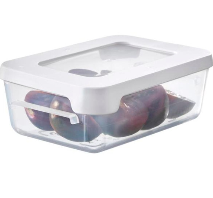 Lunch box, 0.3 L, SMARTSTORE SNACK, 12,5 x 9,5 x H4,5 cm, Clear / White in the group Storage / Kitchen storage / Food containers / Plastic at SmartaSaker.se (42168)