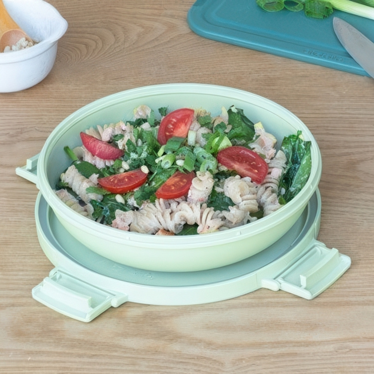 Lunch box, 1 L, BRABANTIA MAKE & TAKE LUNCH BOWL, Ø 21,5 x H 6 cm in the group Storage / Kitchen storage / Food containers / Plastic lunch boxes at SmartaSaker.se (42180)