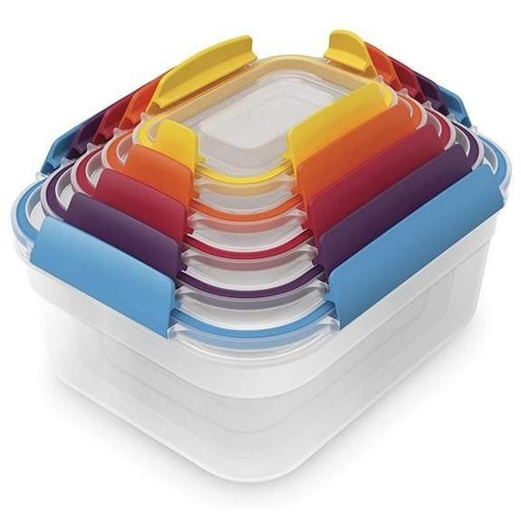 Lunch boxes, Set with 5, NEST LOCK CONTAINERS, Large, Joseph Joseph, Assorted in the group Storage / Kitchen storage / Food containers at SmartaSaker.se (42208)