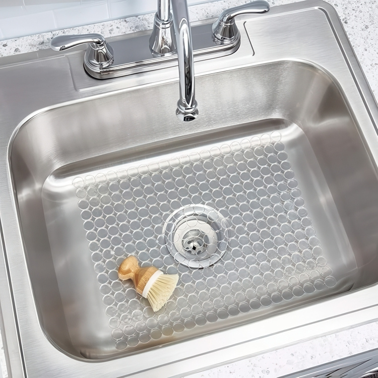 Sink Mat, CRYSTAL LARGE SINK MAT, 30,5 x 40 cm, Clear in the group Storage / Kitchen storage / Dish racks and sink accessories at SmartaSaker.se (42211)