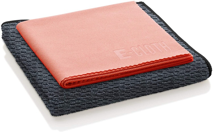 Microfibre Cloths, Set of 2, GRANITE & STONE, Black / Orange in the group Storage / Cleaning and waste sorting / Cloths and brushes at SmartaSaker.se (42233)