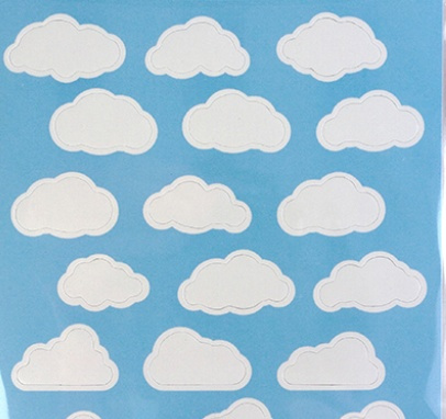 Magnetic dots, self-adhesive, Set of 24, ELEMENT CLOUD FLEX, White in the group Storage / Storage boxes at SmartaSaker.se (42240)