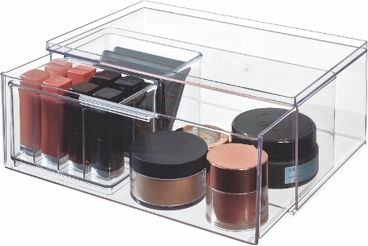 Drawer, Large High, THE HOME EDIT ALL-PURPOSE DRAWER , 26,7 x 17,8 x H 10,8 cm, Clear in the group Storage / Bathroom storage / Makeup storage at SmartaSaker.se (42255)