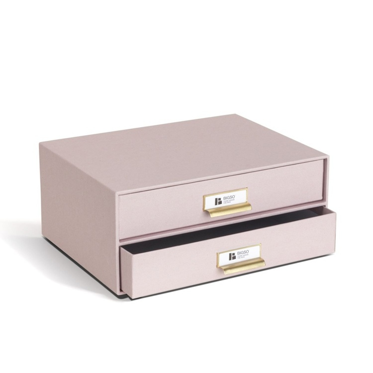 Two drawer box storage, BIGSO BIRGER RESTORE, 33 x 25,5 x H 14,5 cm in the group Storage / Storage boxes / BigSo storage boxes at SmartaSaker.se (42262)