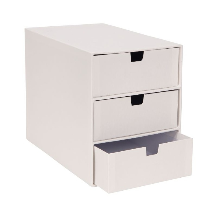 Drawer box storage, Slim, BIGSO INGRID, 25,5 x 16 x H 20,5 cm,, White in the group Storage / Storage boxes / BigSo storage boxes at SmartaSaker.se (42268)