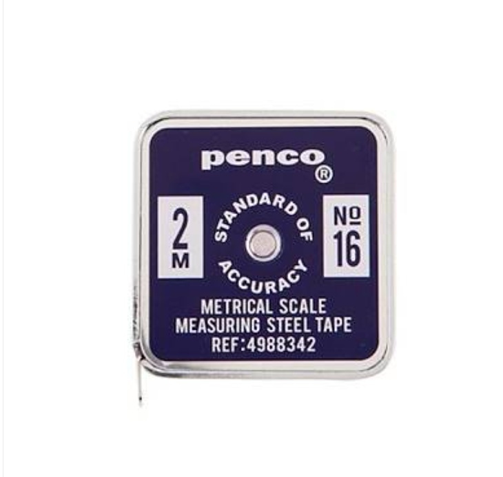 Tape measure, Metal, 2 m, PENCO POCKET, 4 x 4,5 cm in the group Storage / Office supplies at SmartaSaker.se (42284)