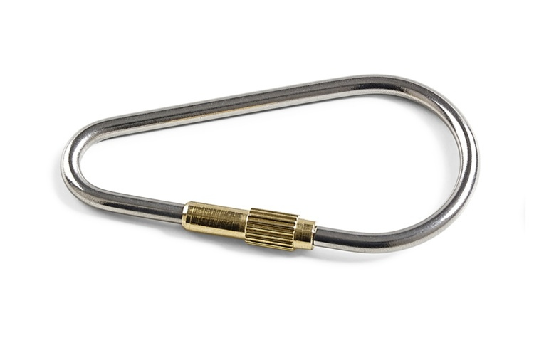Key rings, Set of 2, HABO, 6 x 3 cm, Stainless / Brass in the group Storage / Hallway storage / Key cabinets at SmartaSaker.se (42310)