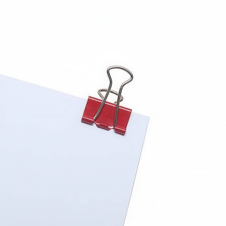 Fold Back Clips, 12 pcs, FOLDBACK MINI, 15 mm, red in the group Storage / Office supplies at SmartaSaker.se (42347-rd)