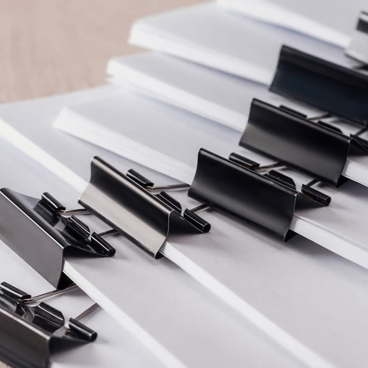 Fold Back Clips, 12 pcs, FOLDBACK SMALL, 25mm, black in the group Storage / Office supplies at SmartaSaker.se (42348)