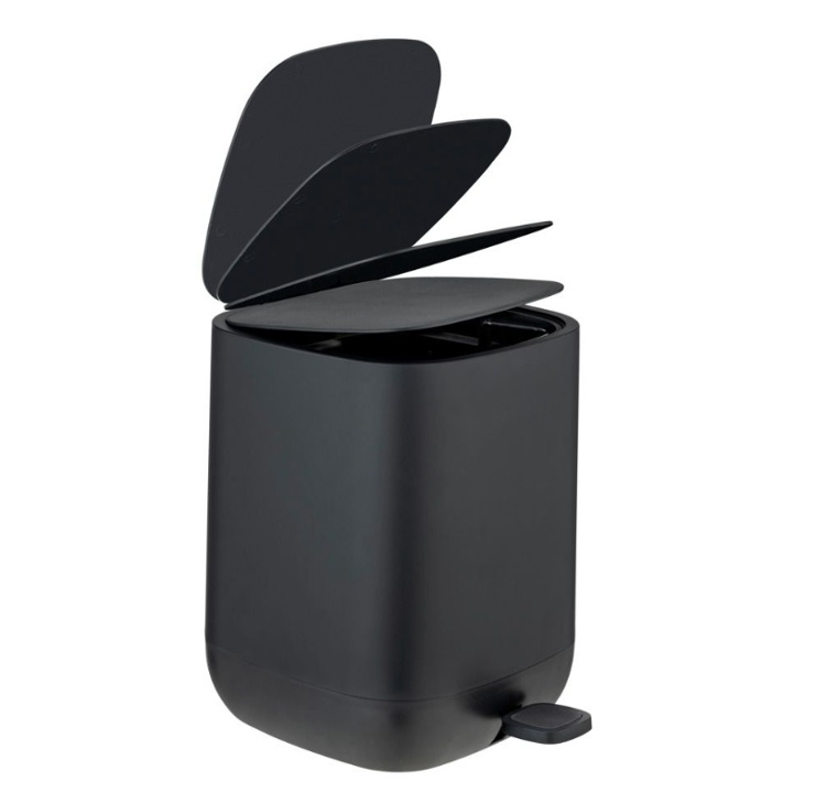 Trash Can / Pedal Bucket, 5 L, DAVOS EASY-CLOSE, Black in the group Storage / Cleaning and waste sorting / Waste sorting at SmartaSaker.se (42371)