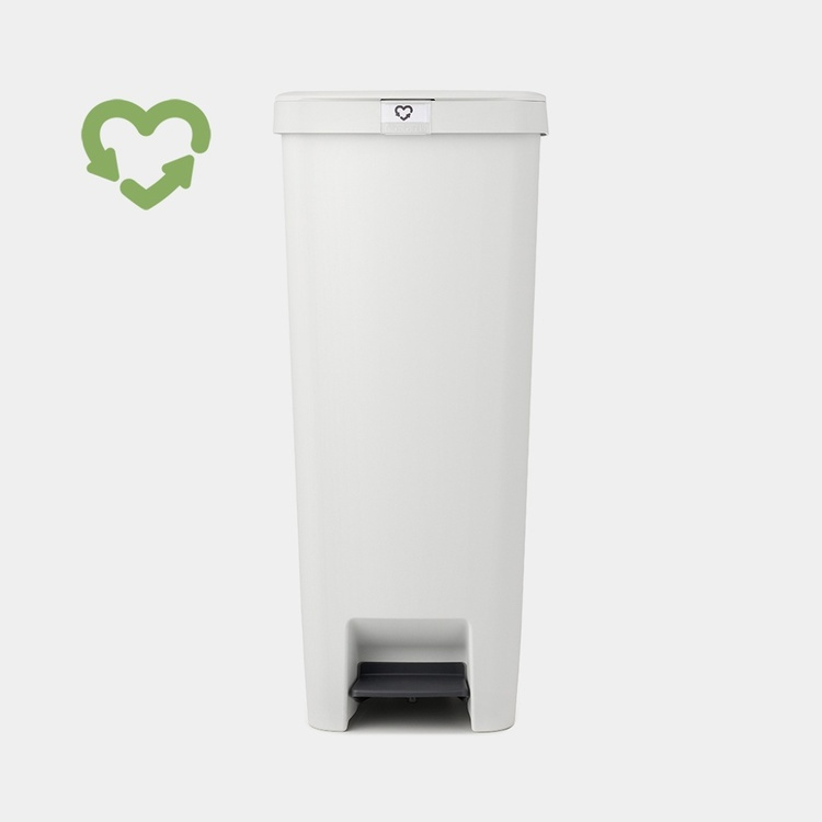 Pedal Bin, High and slim, 40 L, BRABANTIA SETUP, 35,2 x 28 x H 66,6 cm, Light Grey in the group Storage / Cleaning and waste sorting / Waste sorting at SmartaSaker.se (42396)