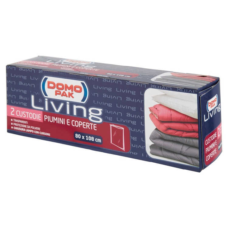 Duvets Covers, Set of 2, LIVING, 80 x H 108 cm, Clear in the group Storage / Wardrobe storage / Garment covers at SmartaSaker.se (42419)