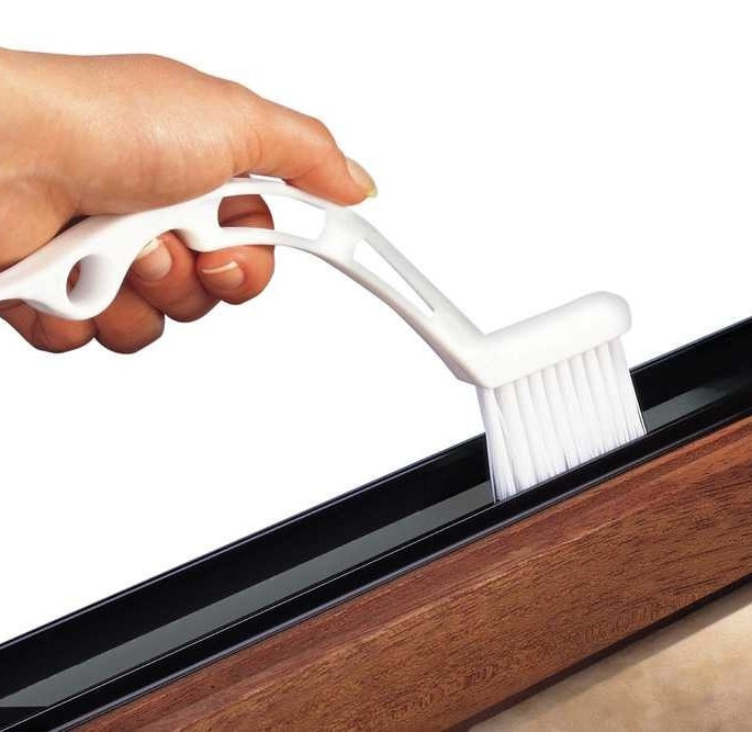 Specially shaped brushes, Set of 2, JOINT BRUSHES, White in the group Storage / Cleaning and waste sorting / Cloths and brushes at SmartaSaker.se (42468)