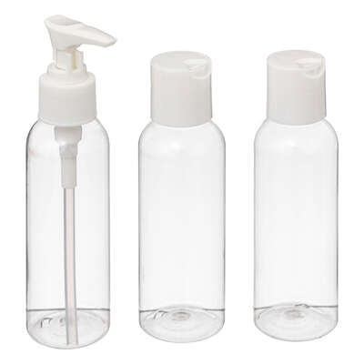 Travel Set, 3 Mini Bottles, 100 ml, FLACON DE VOYAGE, Ø 4 x H13 cm, Clear in the group Storage / Travel storage / Packing cubes at SmartaSaker.se (42472)