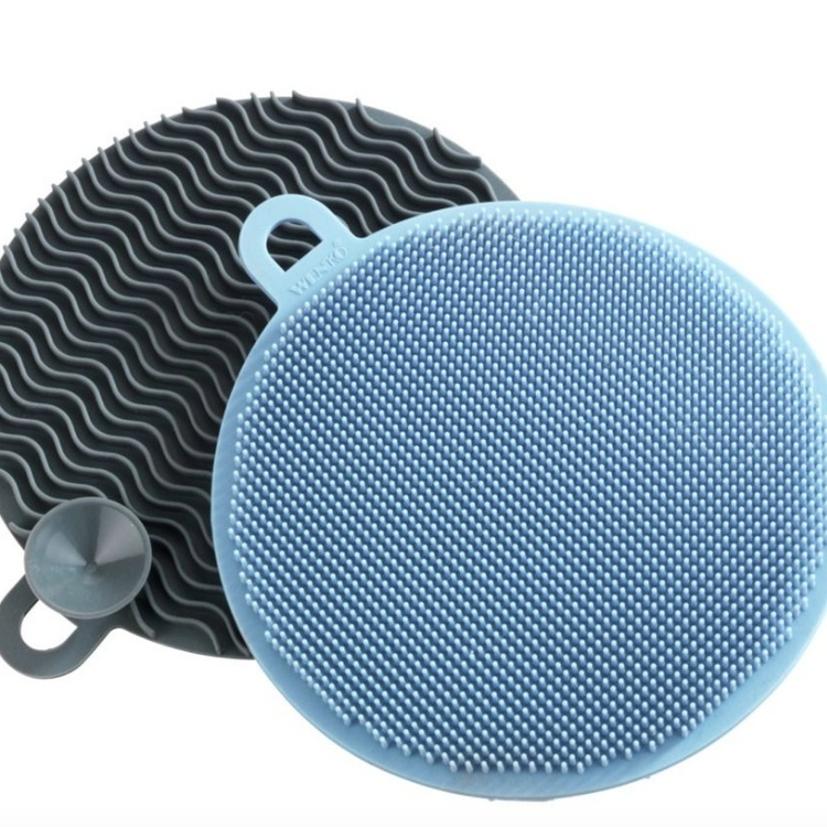 Silicone Sponges, Soft, Set of 2, SPÜL-SCHWAM, Ø 12, Grey / Blue in the group Storage / Cleaning and waste sorting / Cloths and brushes at SmartaSaker.se (42495)