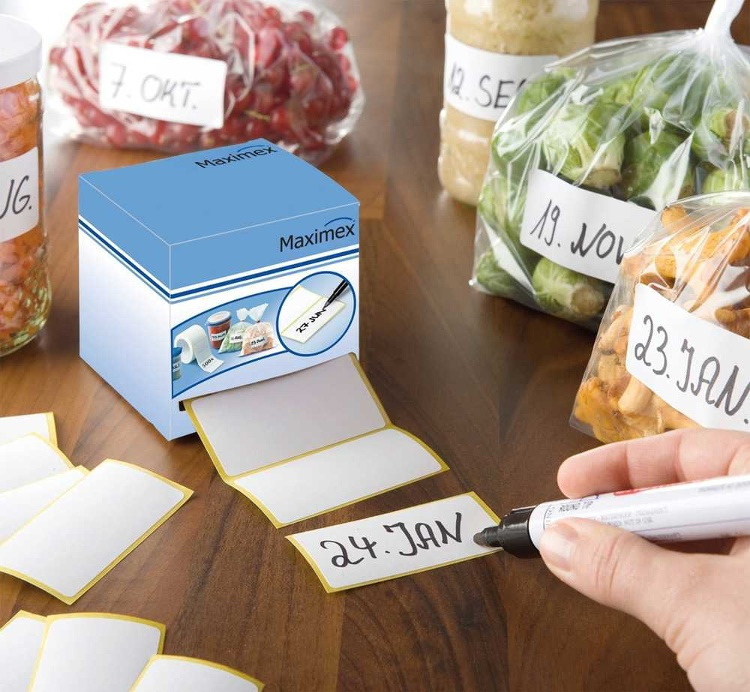 Self-adhesive labels, 500 psc, HAFTETIKETTEN 6 x 3 cm, White in the group Storage / Magnets and adhesives / Signs and labels at SmartaSaker.se (42501)