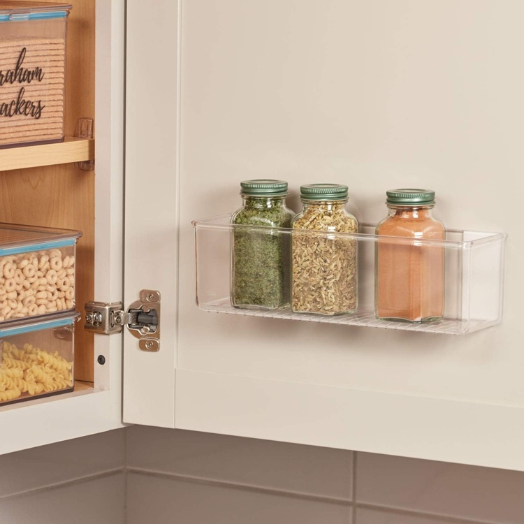 Adhesive Wall Container, OBLONG RPET AFFIXX BIN, 28 x 7,5 x H 8,5 cm, Transparent in the group Storage / Storage boxes / Mini organizers / Shelves at SmartaSaker.se (42510)