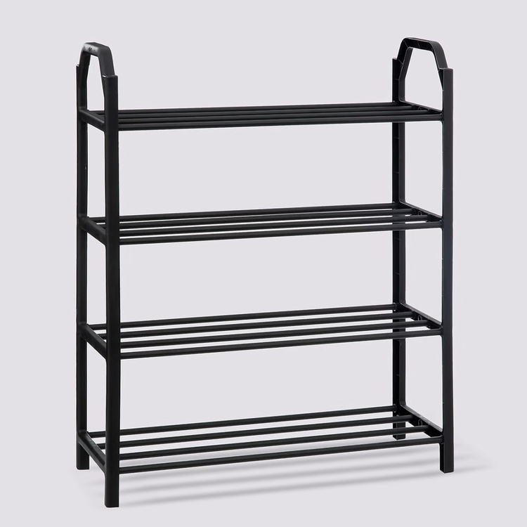 Shoe Rack for 8 pairs of shoes, SHOZY, 49,5 x 18,5 x H 64, Black in the group Storage / Hallway storage / Shoe racks at SmartaSaker.se (42554)
