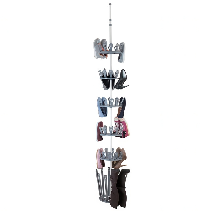 Rotating Shoe Rack, TELESCOPIC BOOT TREE, Ø 30 x H 100 -300 cm in the group Storage / Hallway storage / Shoe racks at SmartaSaker.se (42581)