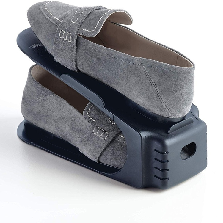 Shoe rack, Set of 3, Space-saving, SHOE ORGANIZER, Dark Grey in the group Storage / Wardrobe storage / Shoe storage at SmartaSaker.se (42584)