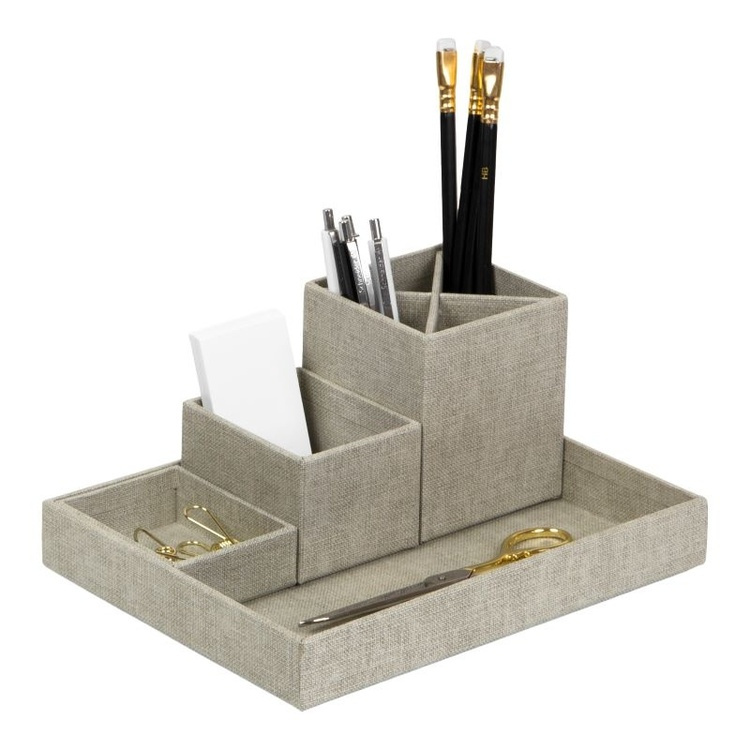 Desktop organizer, 4 parts, BIGSO LENA CANVAS in the group Storage / Office supplies at SmartaSaker.se (42592)