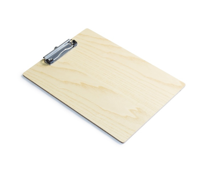 Clip-Board in wood, A4, DESKSTORE, Nature in the group Storage / Office supplies at SmartaSaker.se (42602)
