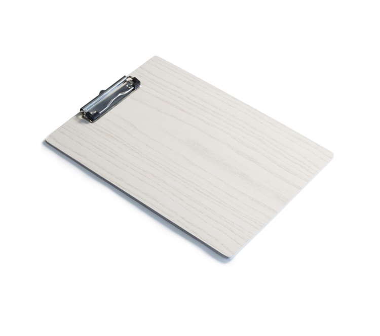 Clip-Board in wood, A4, DESKSTORE, White wash in the group Storage / Office supplies at SmartaSaker.se (42603)