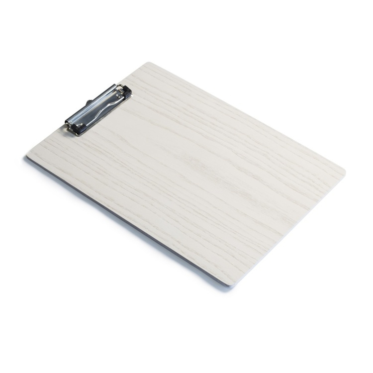Clip-Board in wood, A4, DESKSTORE, White wash in the group Storage / Office supplies at SmartaSaker.se (42603)