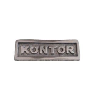 Sign with frame, KONTOR, 10 x H 3,5 cm, Exmez, Sand-cast aluminum in the group Storage / Magnets and adhesives / Signs and labels at SmartaSaker.se (42623)
