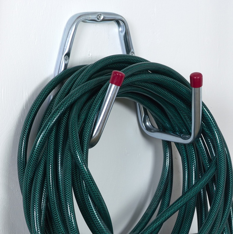 Hose holder, 2-hook, HABO, Steel in the group Storage / Storage room and garage / Utensil holders at SmartaSaker.se (42648)