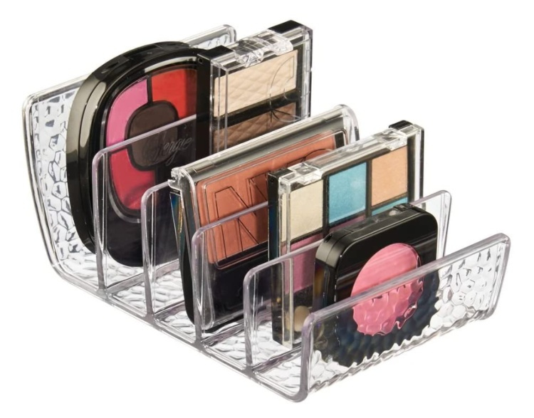 Make-up organizer, 5 compartments, RAIN COSMETIC PALETTE, 10 x 15 x H 7,6 cm, Transparent in the group Storage / Bathroom storage / Makeup storage at SmartaSaker.se (42664)