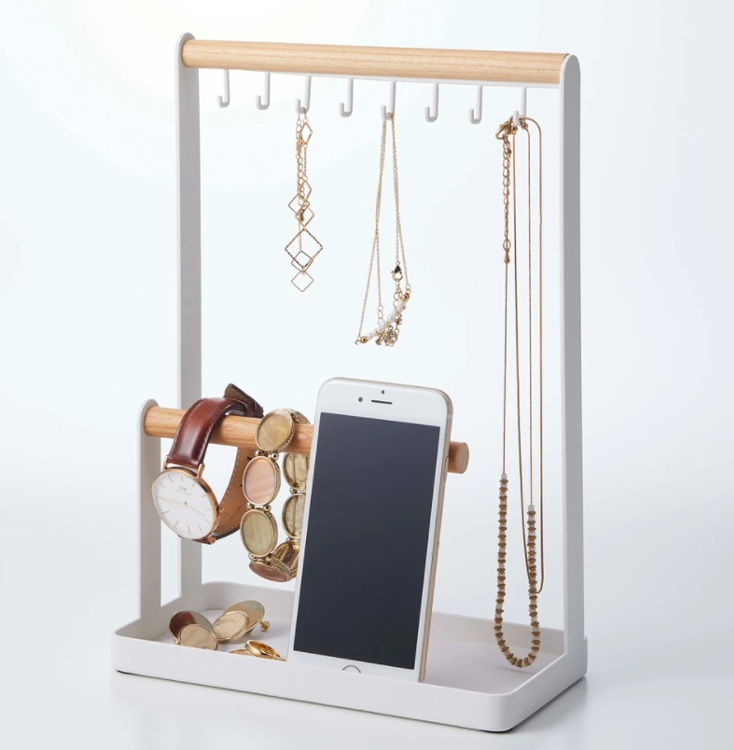 Jewelry & accessories stand, TOSCA, 20 x 10 x H 28,5 cm, Yamazaki, White in the group Storage / Bedroom storage / Jewelry storage at SmartaSaker.se (42682)