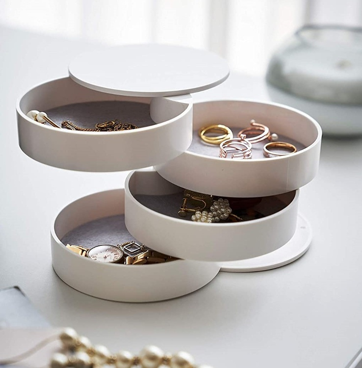 Jewelry box / storage box, TOWER ACCESSORIES TRAY, Yamazaki, White in the group Storage / Bedroom storage / Jewelry storage at SmartaSaker.se (42683)