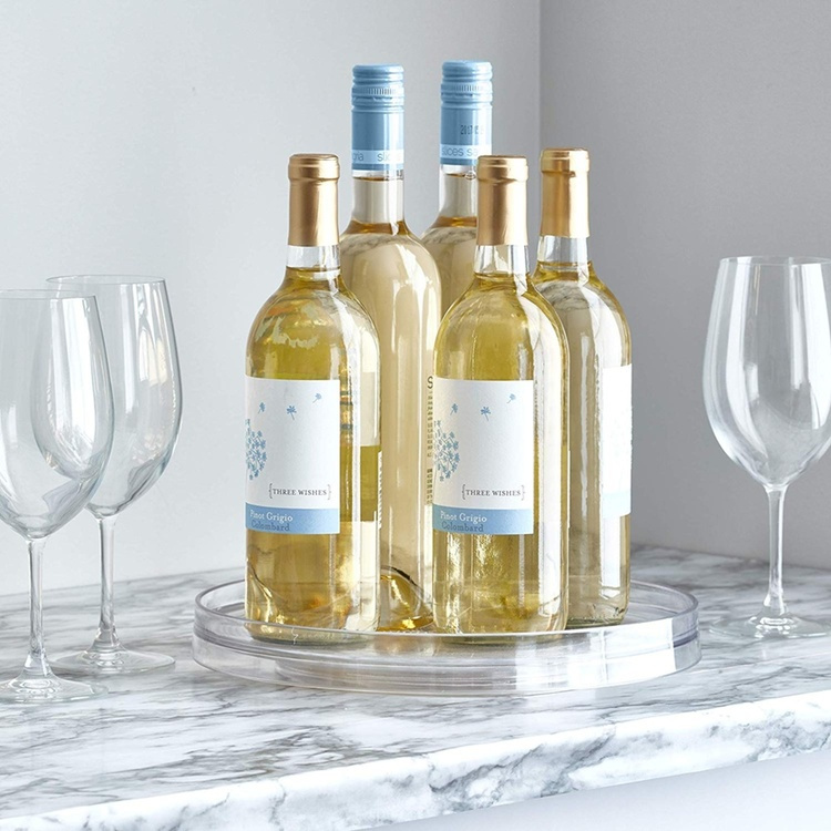 Turntable, Large, LAZY SUSAN LARGE RPET, Low, Ø 35,6 cm, InterDesign, Transparent in the group Storage / Kitchen storage / Storage jars at SmartaSaker.se (42728)