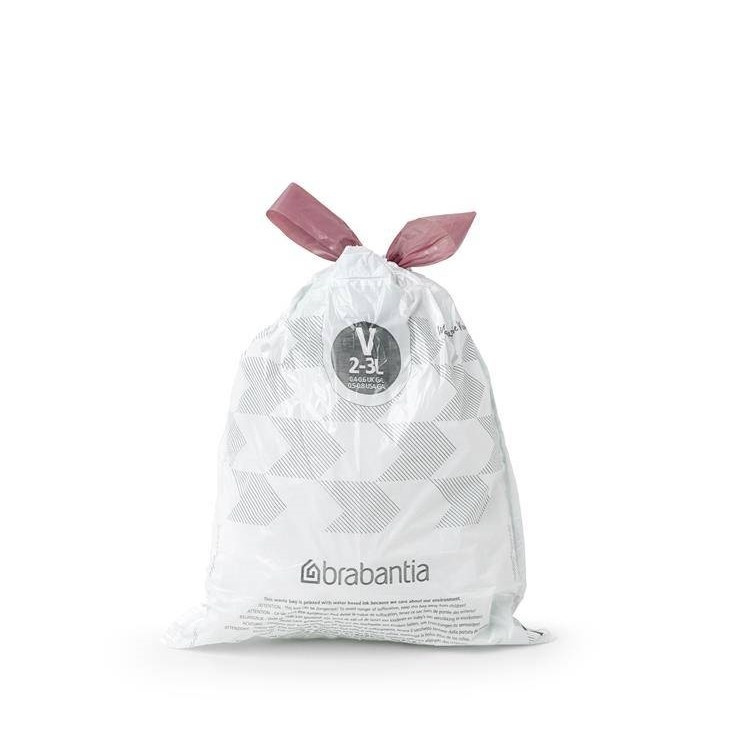 Caddy Liners, 2-3 L Set of 10, BRABANTIA BIN LINERS CODE V, White in the group Storage / Cleaning and waste sorting / Waste sorting at SmartaSaker.se (42767)