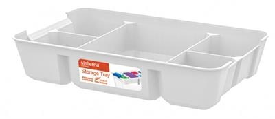 Organising Tray, SISTEMA STORAGE TRAY, 30,5 x 23,5 x H 7 cm, Vit in the group Storage / Storage boxes at SmartaSaker.se (42781)