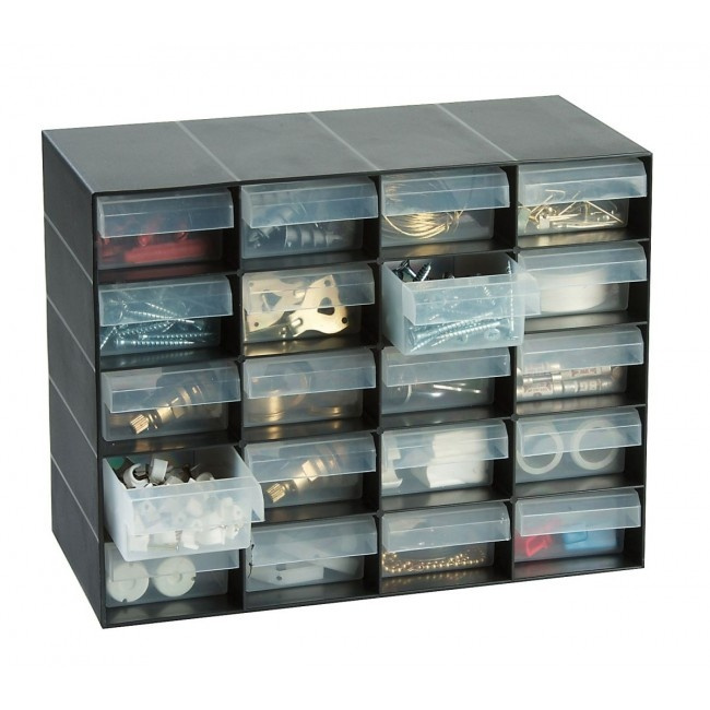Cabinet with 20 drawers, MULTI DRAWER CABINET, 27 x 13 x H 21 cm, Garland in the group Storage / Storage room and garage at SmartaSaker.se (42784)