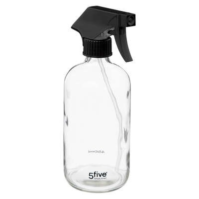 Spray bottle in Glass, 450 ml, VAPORISATEUR SPRAY, Ø 7,4 x H 21 cm, Clear Black in the group Storage / Cleaning and waste sorting at SmartaSaker.se (42796)