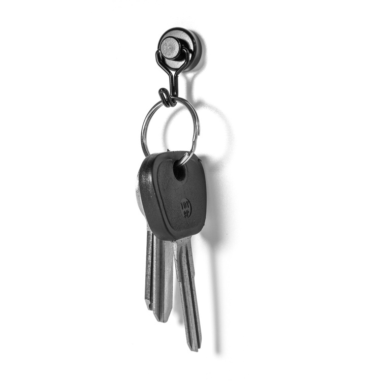 Strong Magnetic swivel hooks, Set of 3, MINI TWISTER, Ø 1,5 x 2,7 cm, Black in the group Storage / Magnets and adhesives / Magnetic Hooks at SmartaSaker.se (42808)