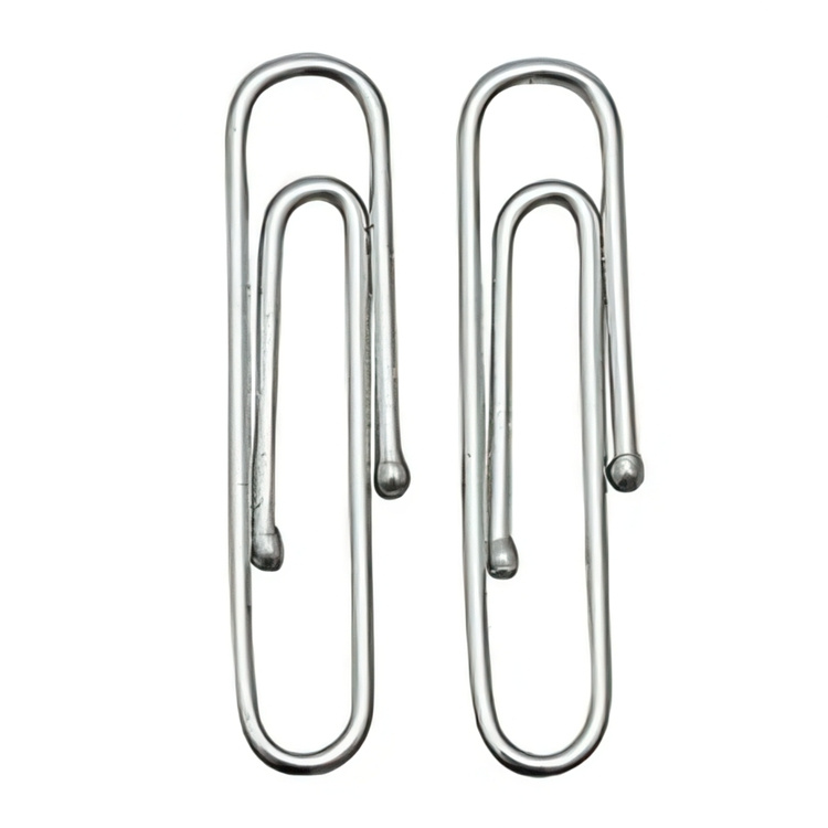 Paper Clips in metal, set of 75, BIG PACK CLASSIC XXL, Silver in the group Storage / Office supplies at SmartaSaker.se (42820)