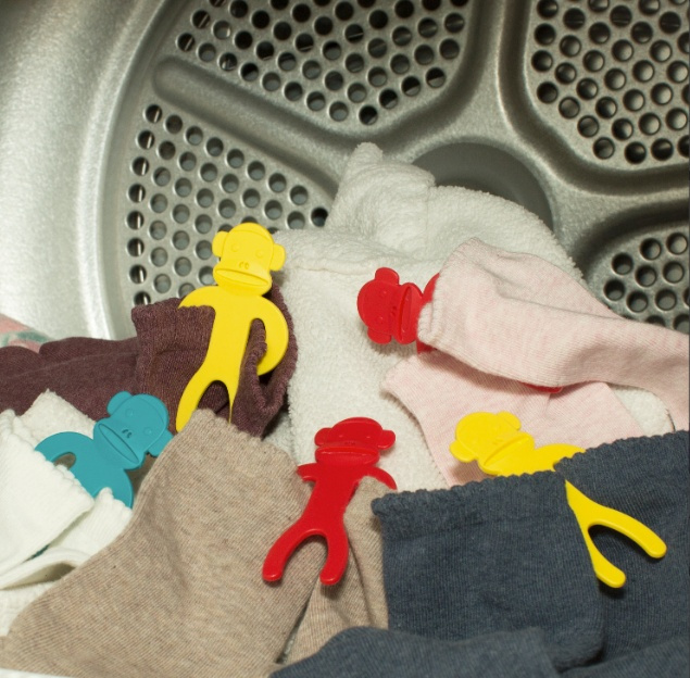 Sock sorters, SOCK MONKEY, 12 pieces, Kikkerland in the group Storage / Laundry and care at SmartaSaker.se (42825)