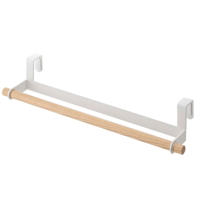 Kitchen Towel Hanger, Over Cabinet Door, TOSCA, Large, Yamazaki, White in the group Storage / Bedroom storage / Over door hooks at SmartaSaker.se (42842)