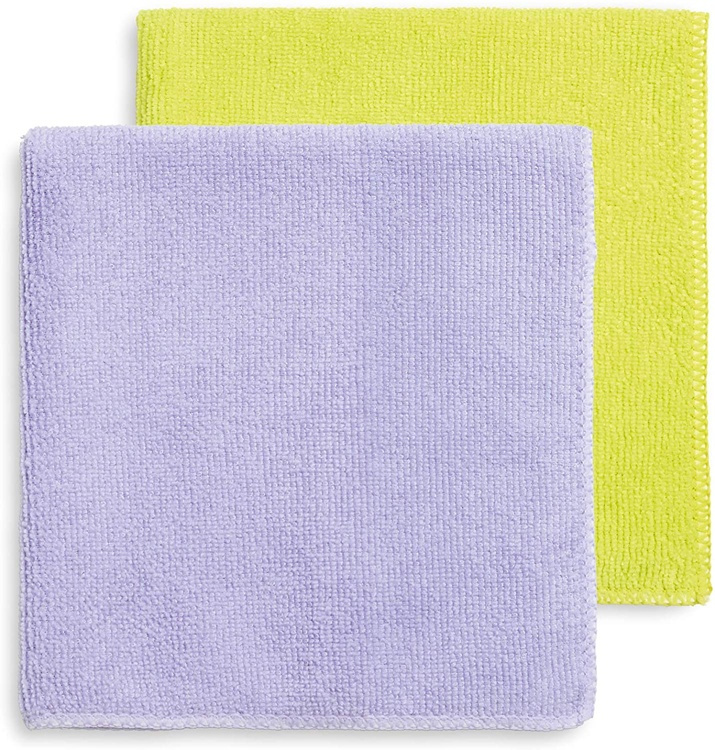 Cleaning cloths in Microfibre, Set of 2, Large, BAYETAS DE MICROFIBA XL , 38 x 36 cm, Yellow / Purple in the group Storage / Cleaning and waste sorting / Cloths and brushes at SmartaSaker.se (42854)