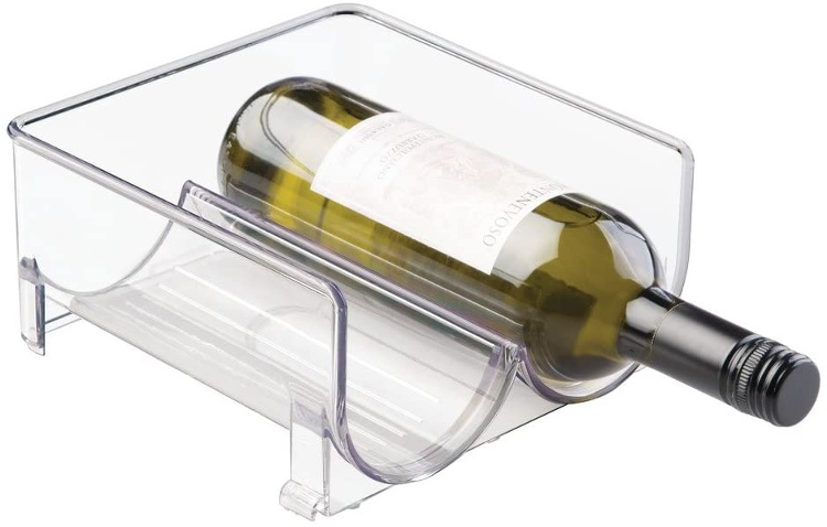 Bottle storage, 2 bottles, Stackable, WINE RACK, 20,3 x 20,3 x H 10,2 cm, Transparentr in the group Storage / Kitchen storage / Fridge storage at SmartaSaker.se (42864)