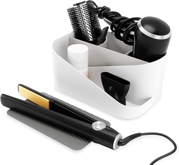 Hair Tool Organiser, UMBRA GLAM , 26,5 x 17 x H 12,5 cm, White / Grey in the group Storage / Bathroom storage at SmartaSaker.se (42870)
