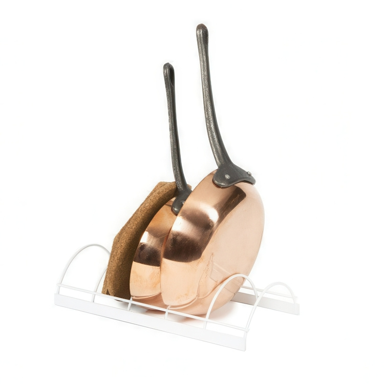 Pan & Lid Organizer, 5 Slots, KITCHEN RACK, 30 x 14 x H 6,7 cm, White in the group Storage at SmartaSaker.se (42877)