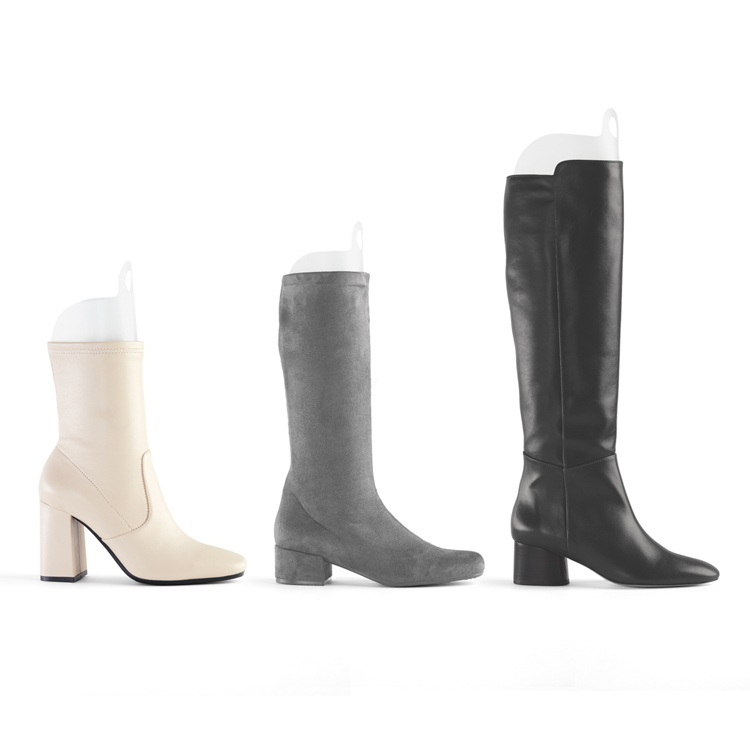 Adjustable boot shapers, set of 4, Transparant white in the group Storage / Wardrobe storage / Shoe storage at SmartaSaker.se (42892)