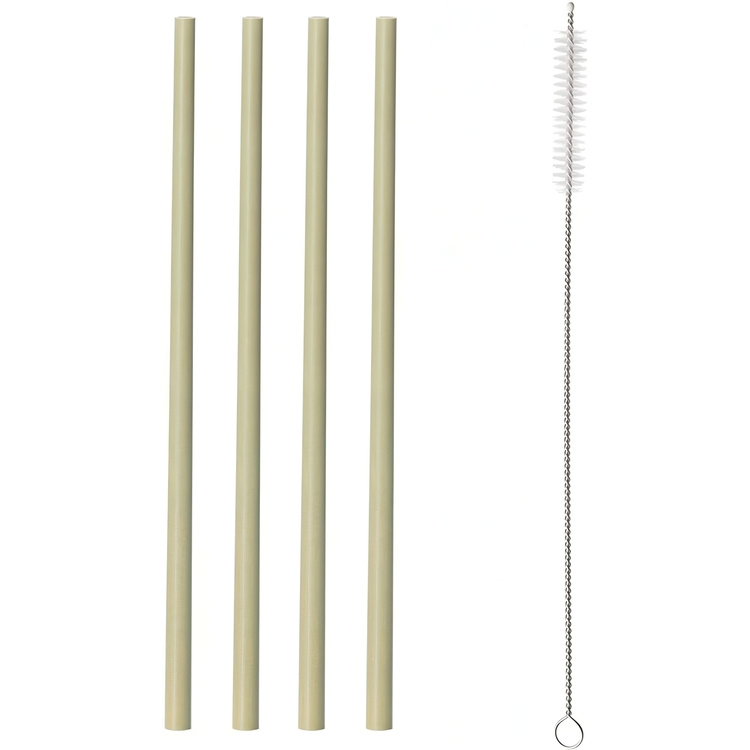 Drinking Straws, reusable, with brush, TYPHOON BAMBOO, 20 cm, Beige in the group Storage / Kitchen storage at SmartaSaker.se (42903)